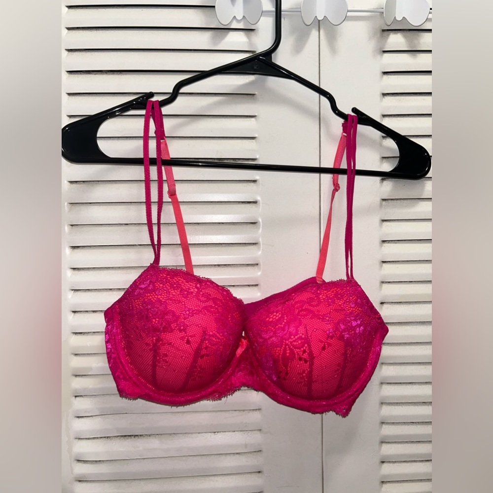 Candies hot pink push up bra